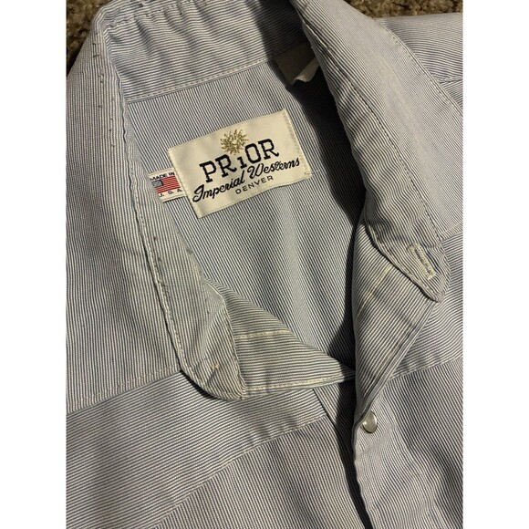 Imperial Other - Prior Imperial Western Pearl Snap Button Long Sleeve Dress Shirt Size 15.5-33-M